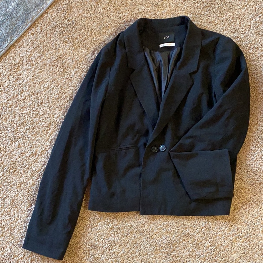 BDG Sleek Black Blazer: Women’s Large - Picture 2 of 6